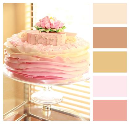 Pink Cake Happy Birthday Image